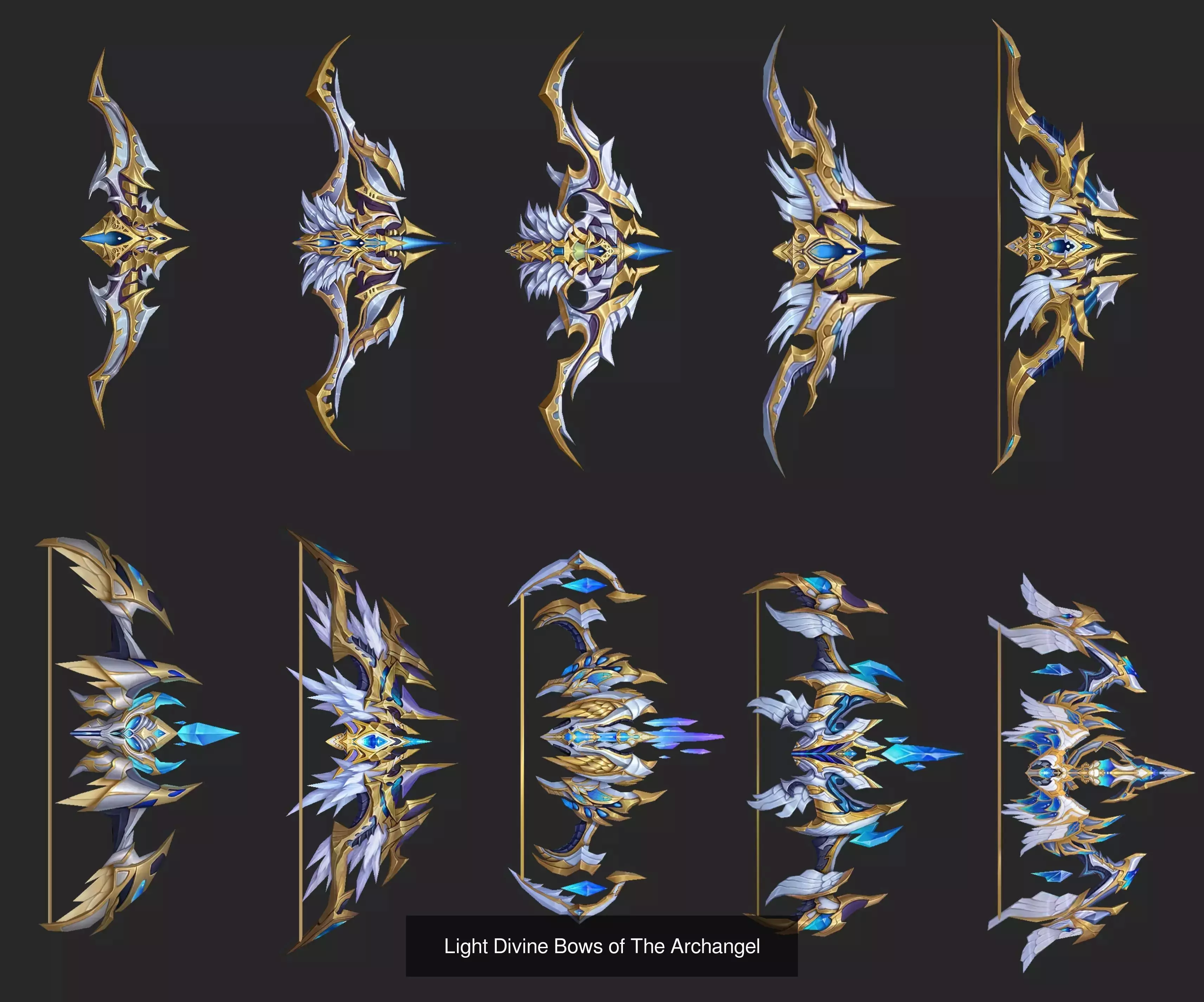 Light Divine Weapons of The Archangel 3D Model Collection_10