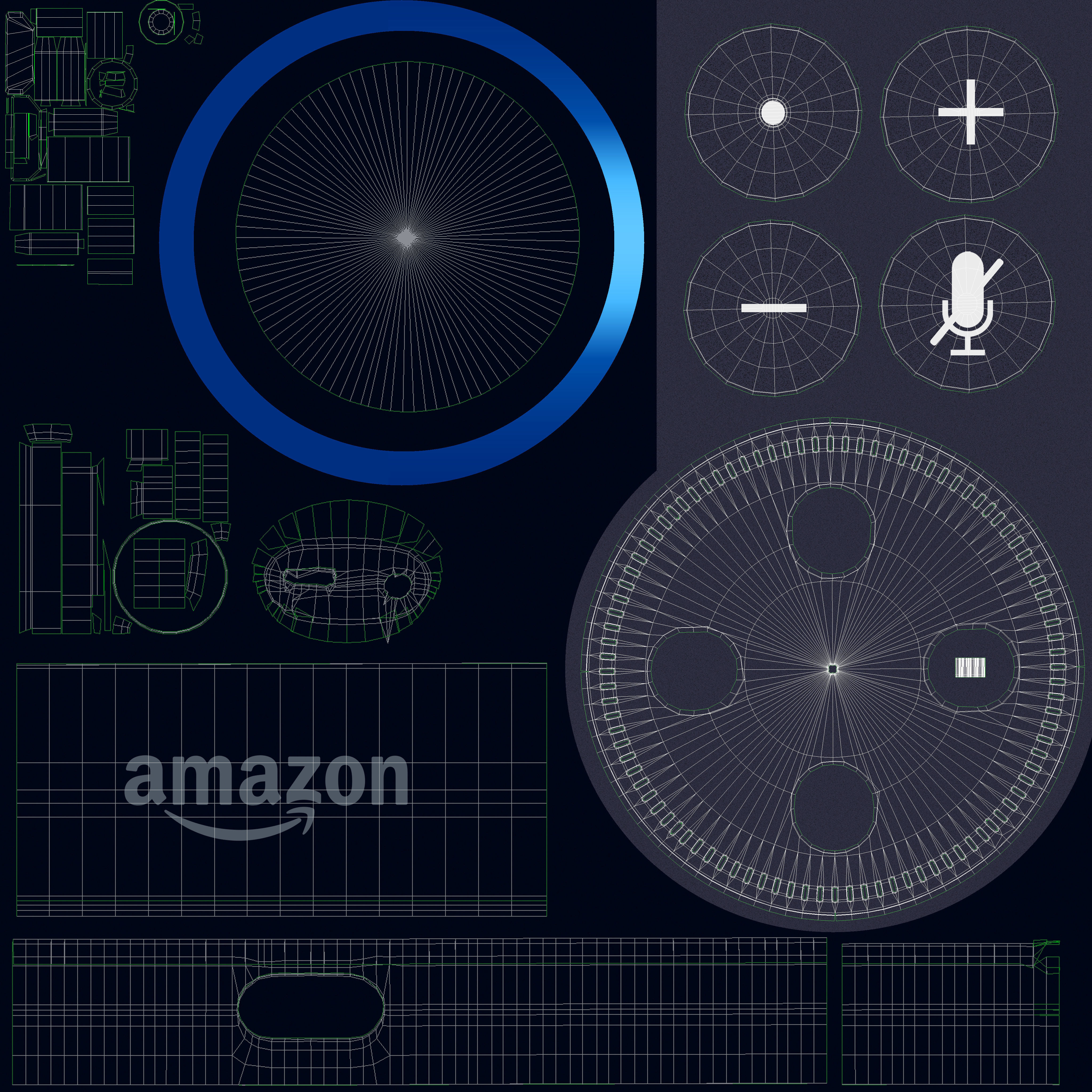 Amazon Echo Dot 3D model_14