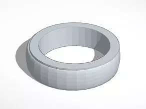 Unisex plain ring band size 20X20 mm Free 3D print model
