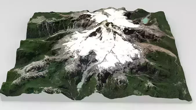 Mountain landscape Volcano Tronador Andes Mountains Chile