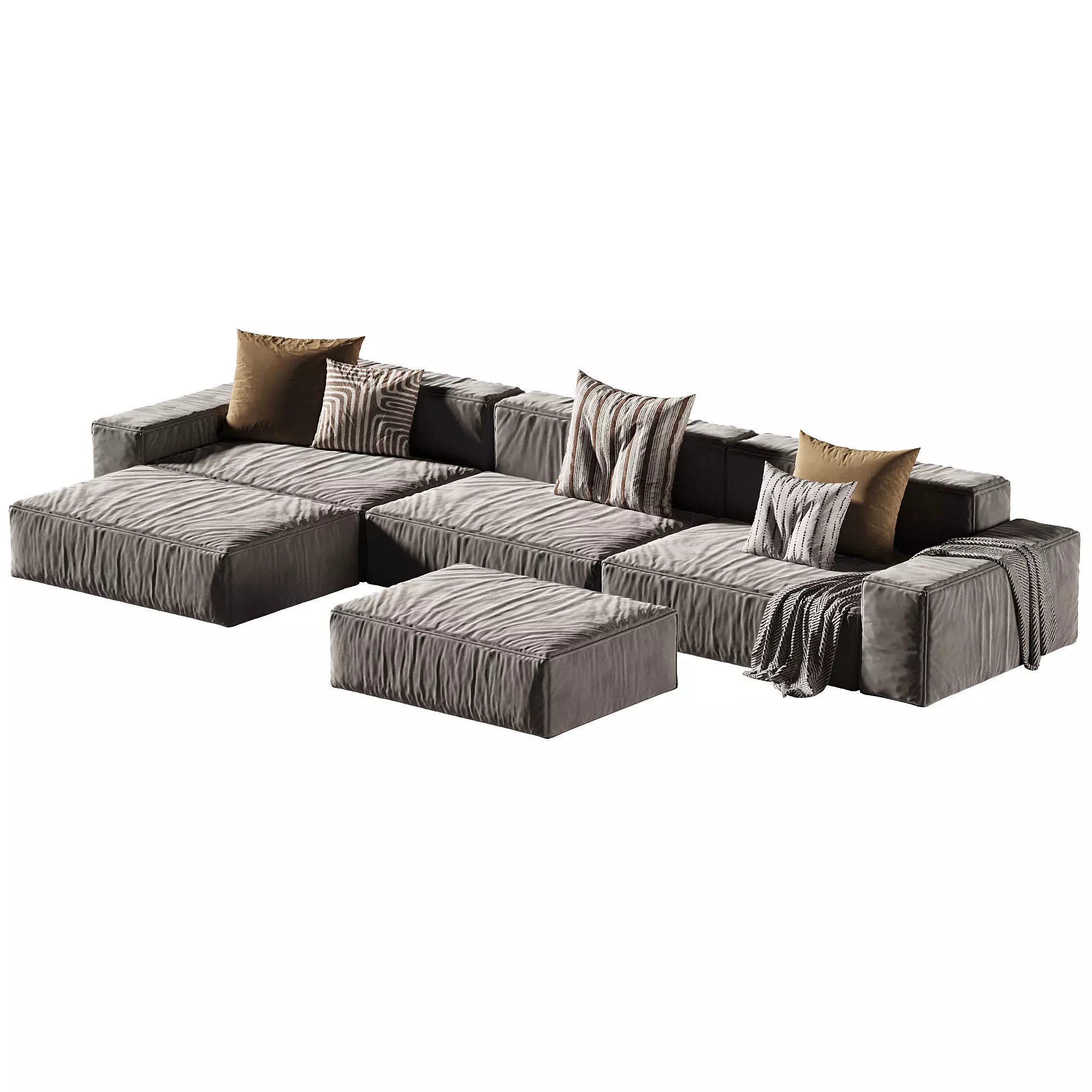 MODO Corner Sofa 02 By Beds Low-poly 3D model_2