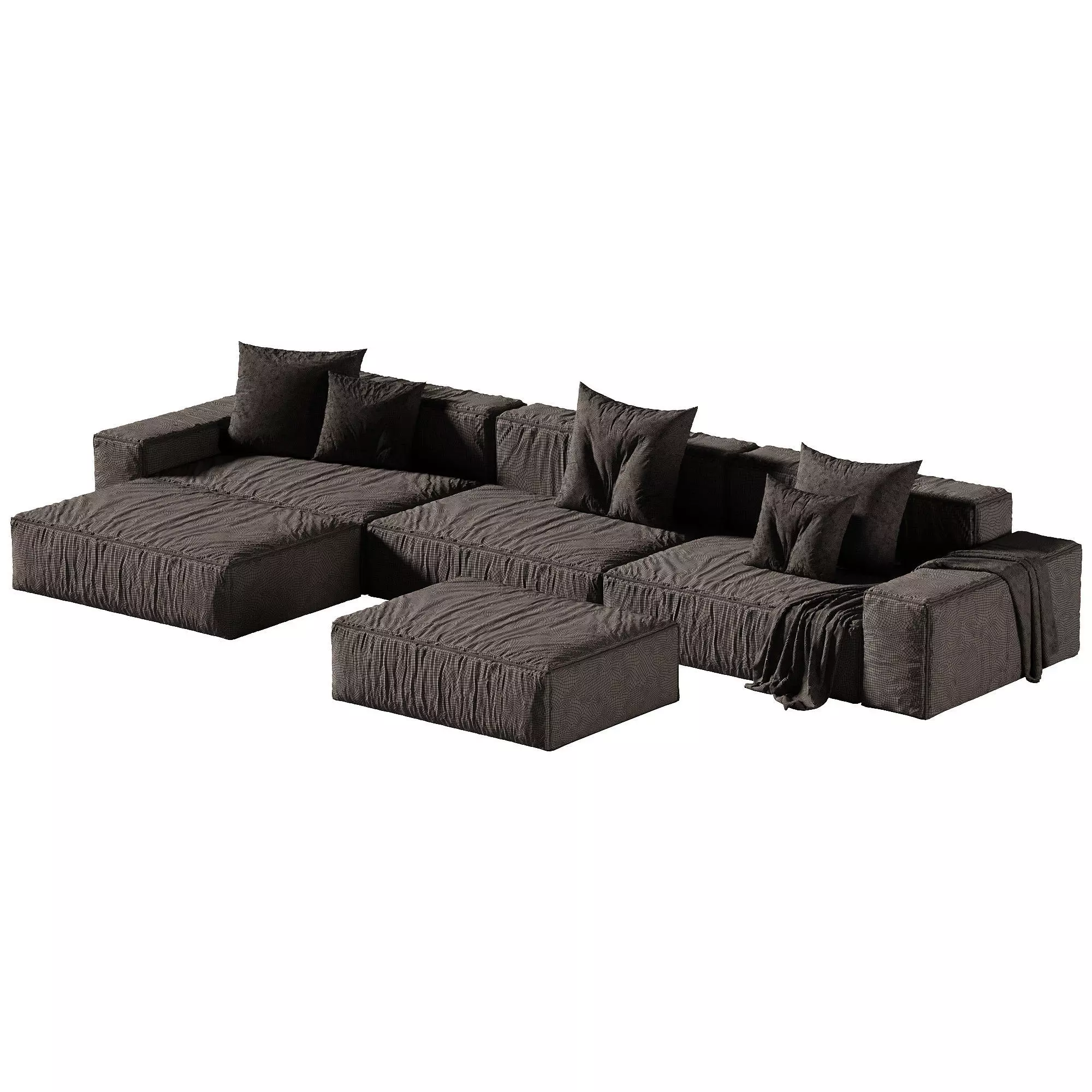 MODO Corner Sofa 02 By Beds Low-poly 3D model_3