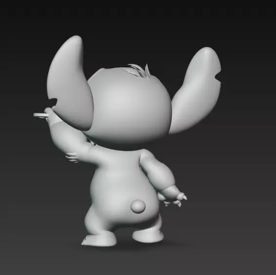 Stitch - Collectable figure 21 brushing teeth 3D print model_5