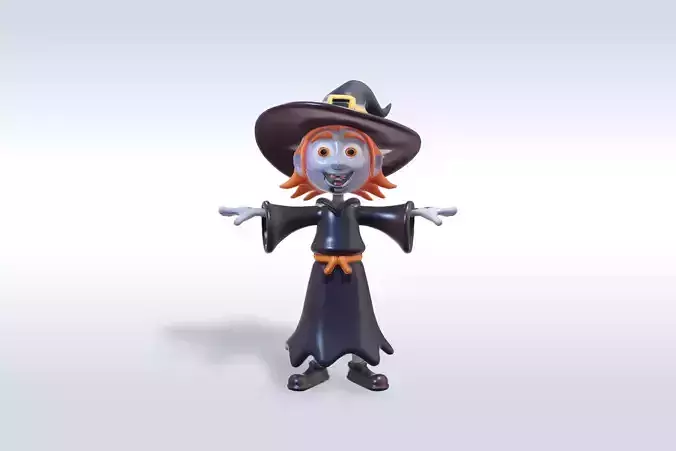Witch man Halloween Character