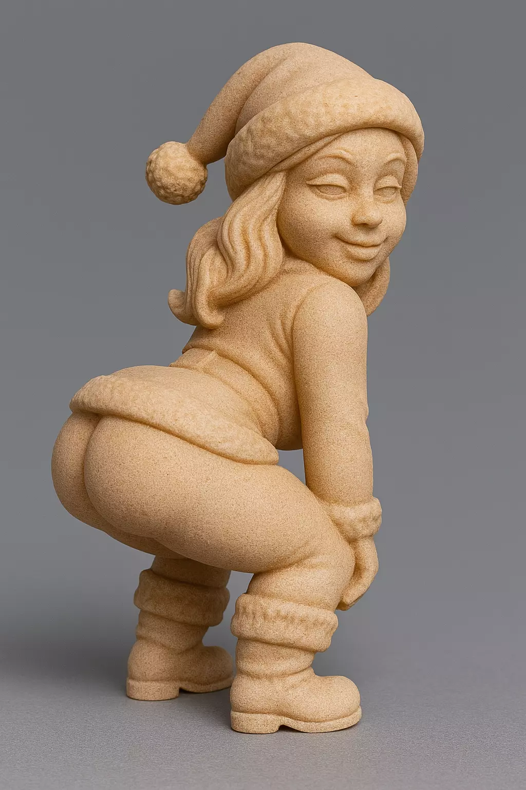Twerking Santa Girl 3D Printable Model STL File Digital Download 3D print model_2