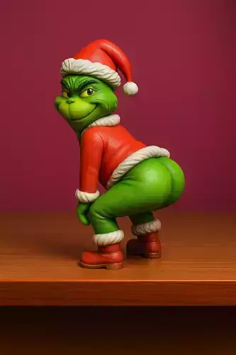 Twerking Grinch 3D Printable Model STL File Digital Download