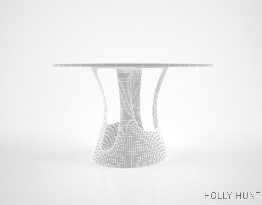Holly Hunt Gunsight Table 3D model_4