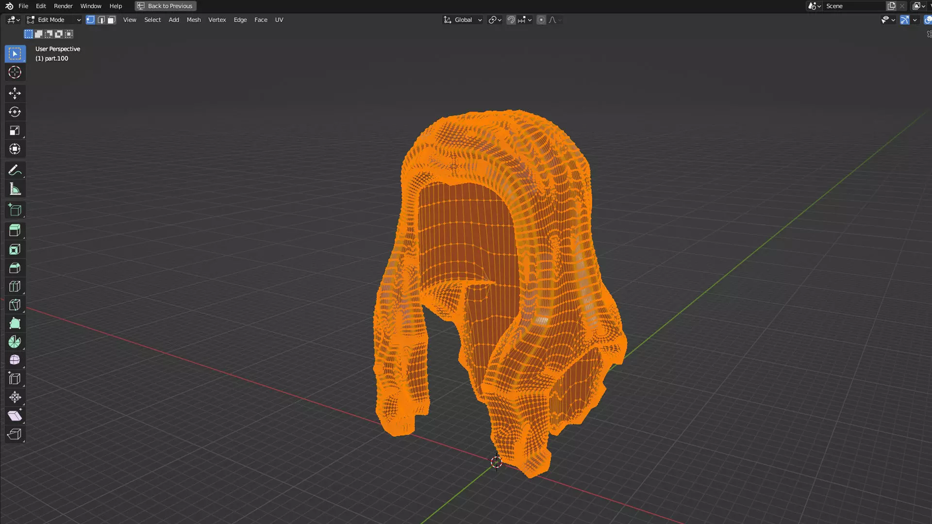 Custom3Dprint Minifigure Accessory - Minifigure Hair S2 - 101 3D print model_1