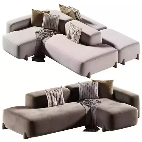 Corner sofa KAUNAS modular by Gianfranco
