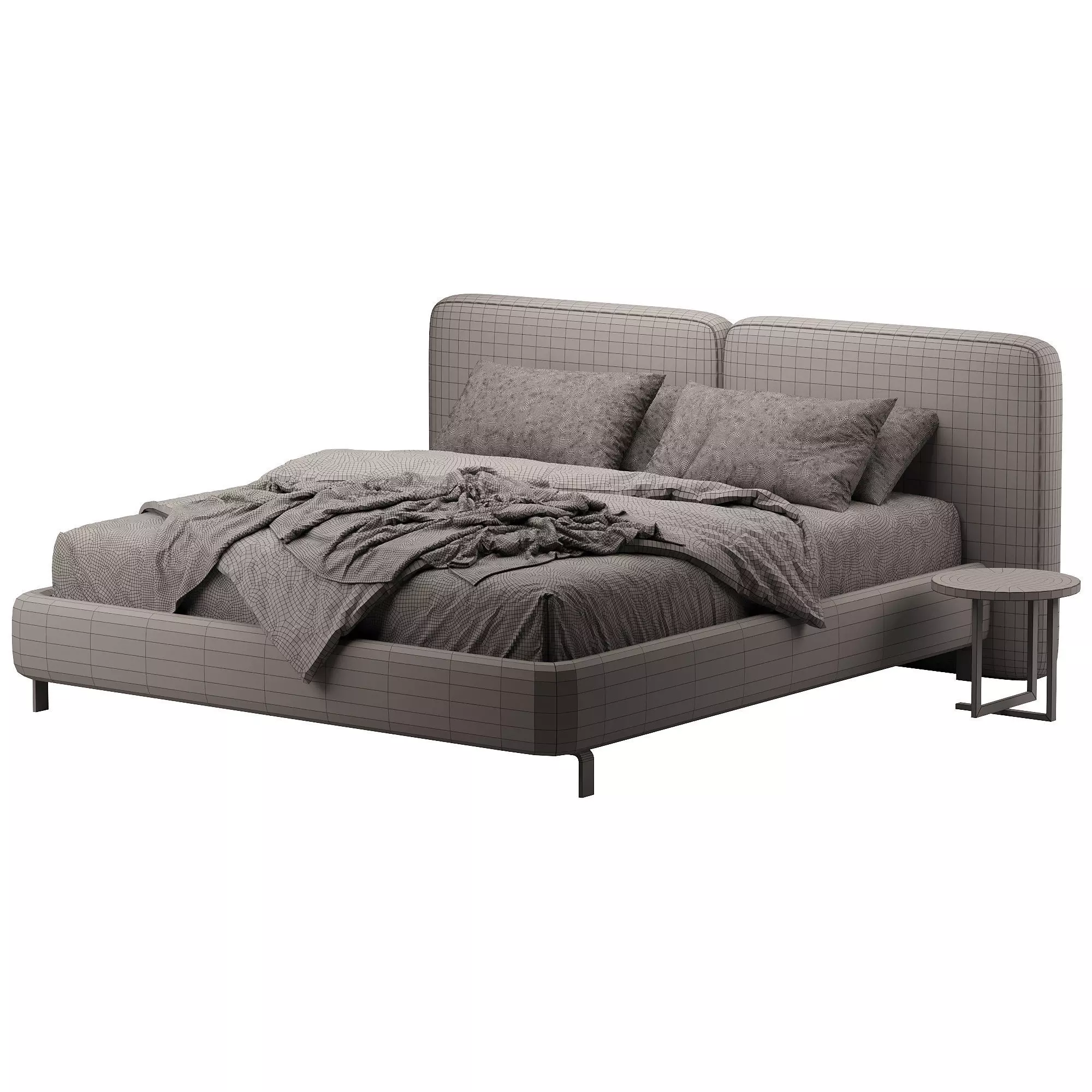 Tatlin-Cover Bed Low-poly 3D model_3