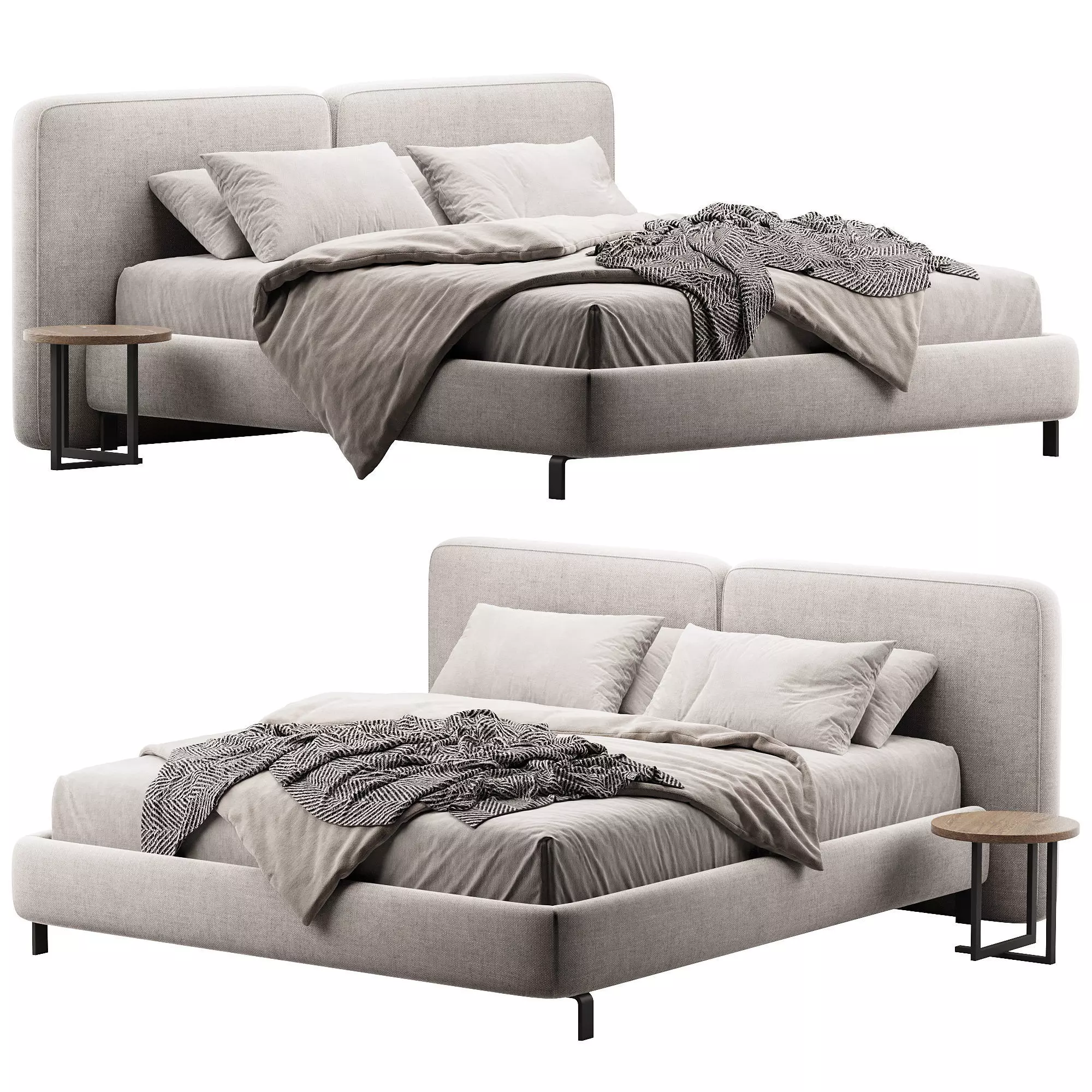 Tatlin-Cover Bed Low-poly 3D model_2