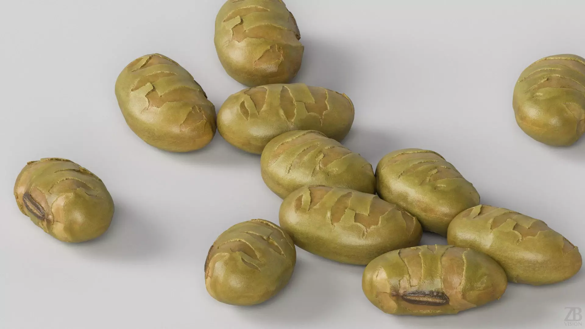 Edamame Bean 3D model_2