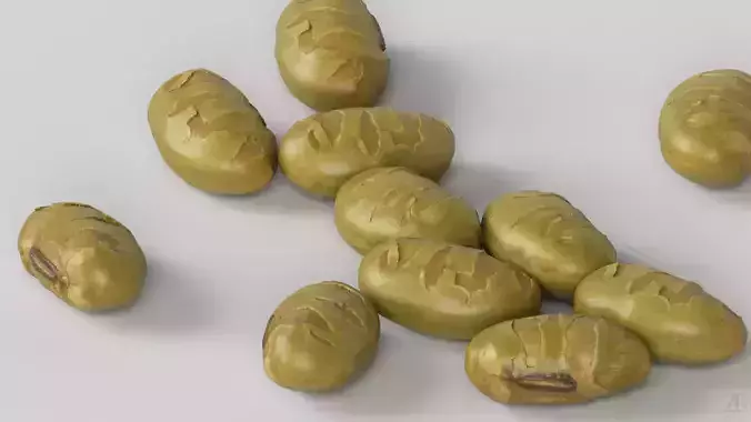 Edamame Bean 3D model 3