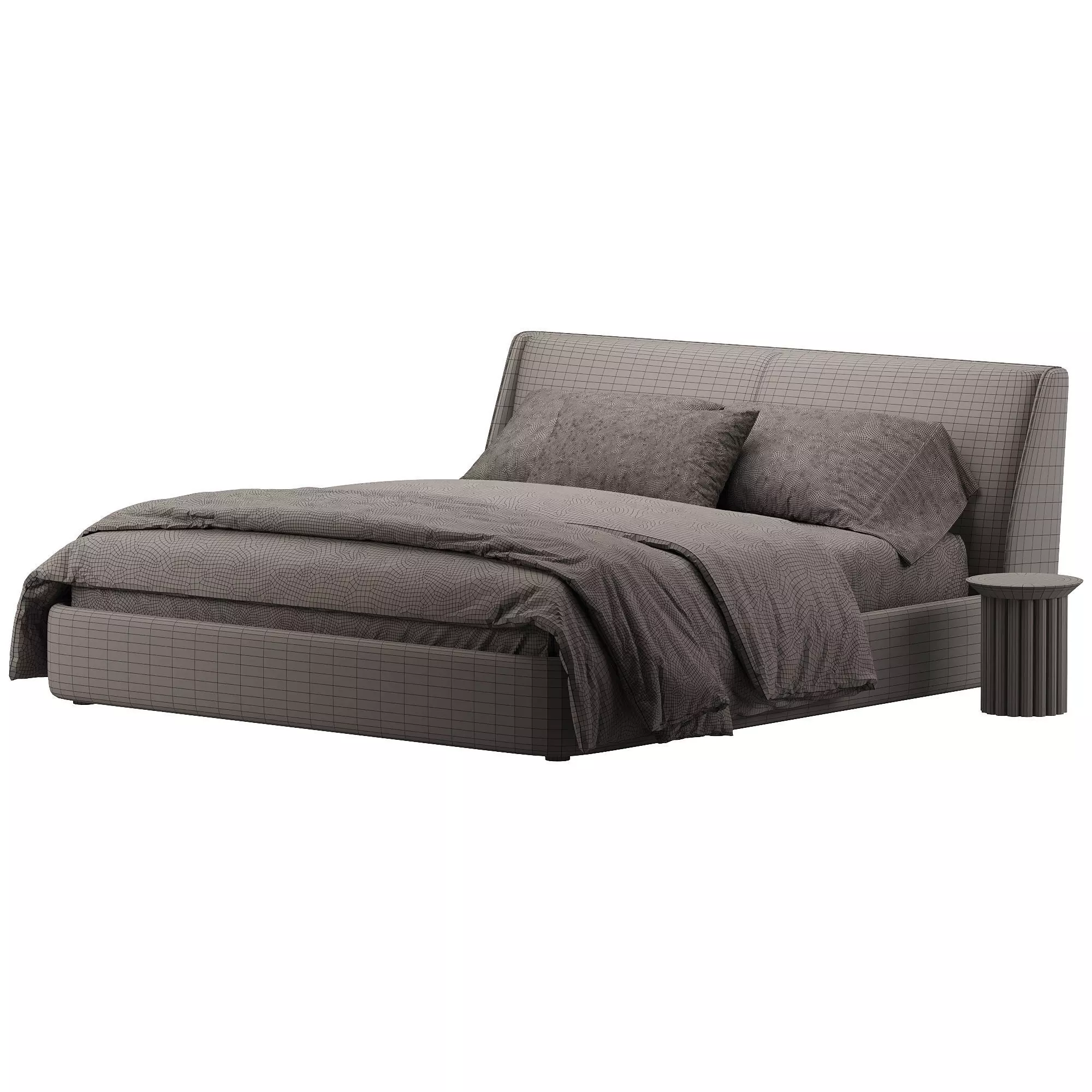 BRONX bed Low-poly 3D model_2