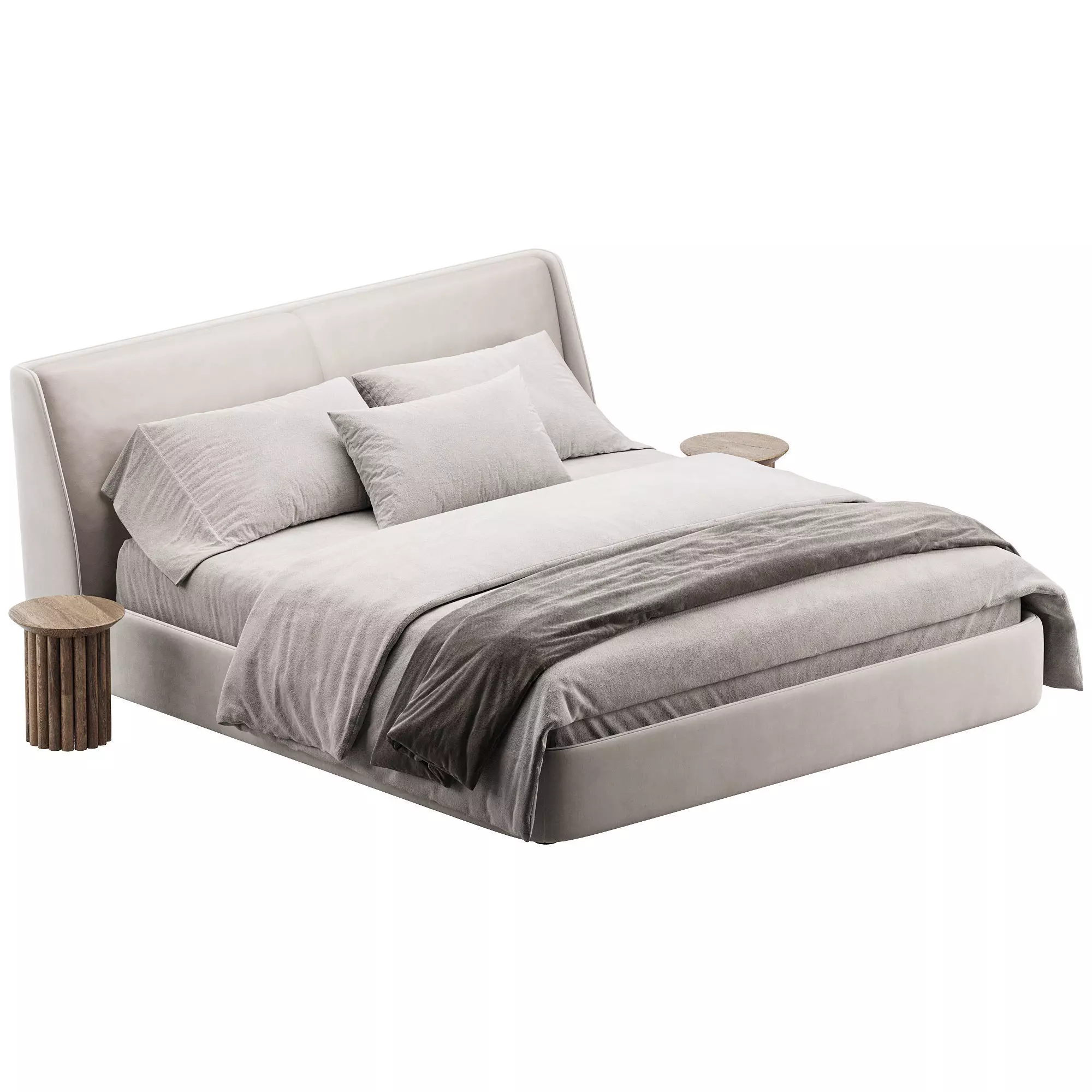 BRONX bed Low-poly 3D model_1