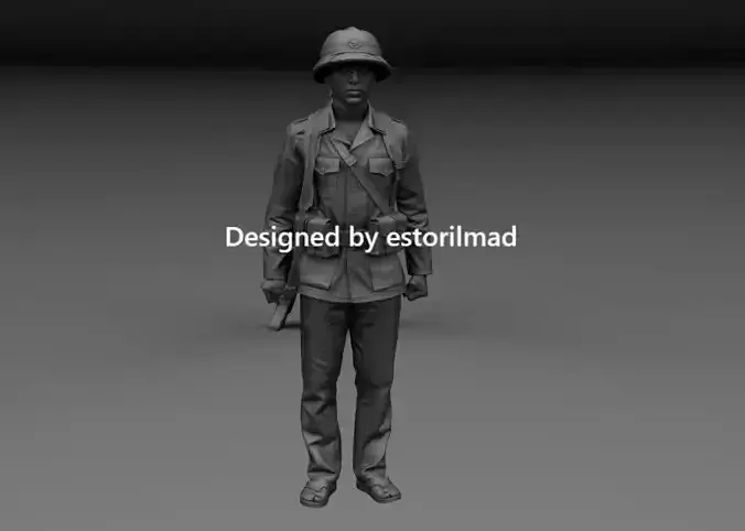 VIETCONG SOLDIER ON PATROL VIETNAM V3