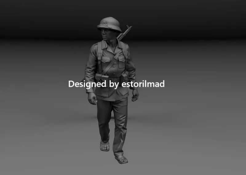 VIETCONG SOLDIER ON PATROL VIETNAM V5 3D print model_0