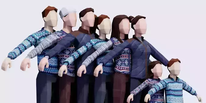 Autumn People Rigged Animated