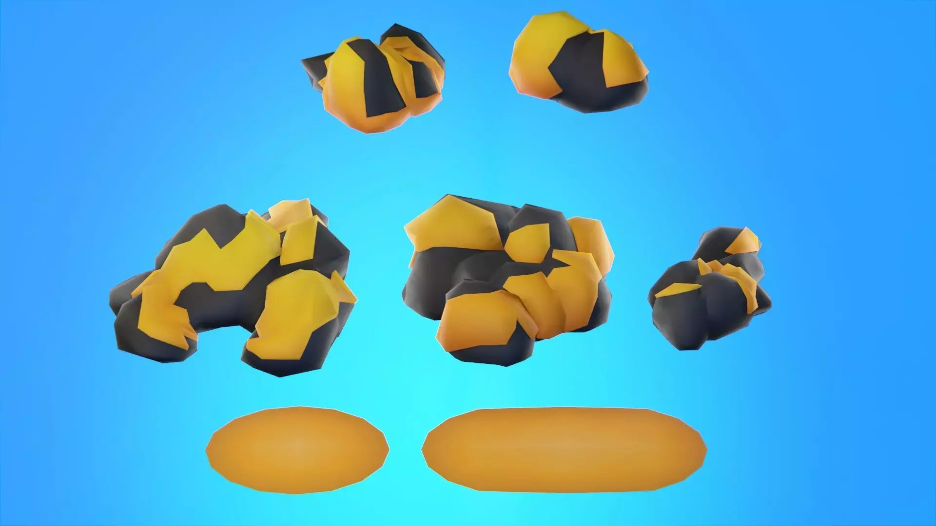 Low Poly Seasonal Forest Biome Low-poly 3D model_31