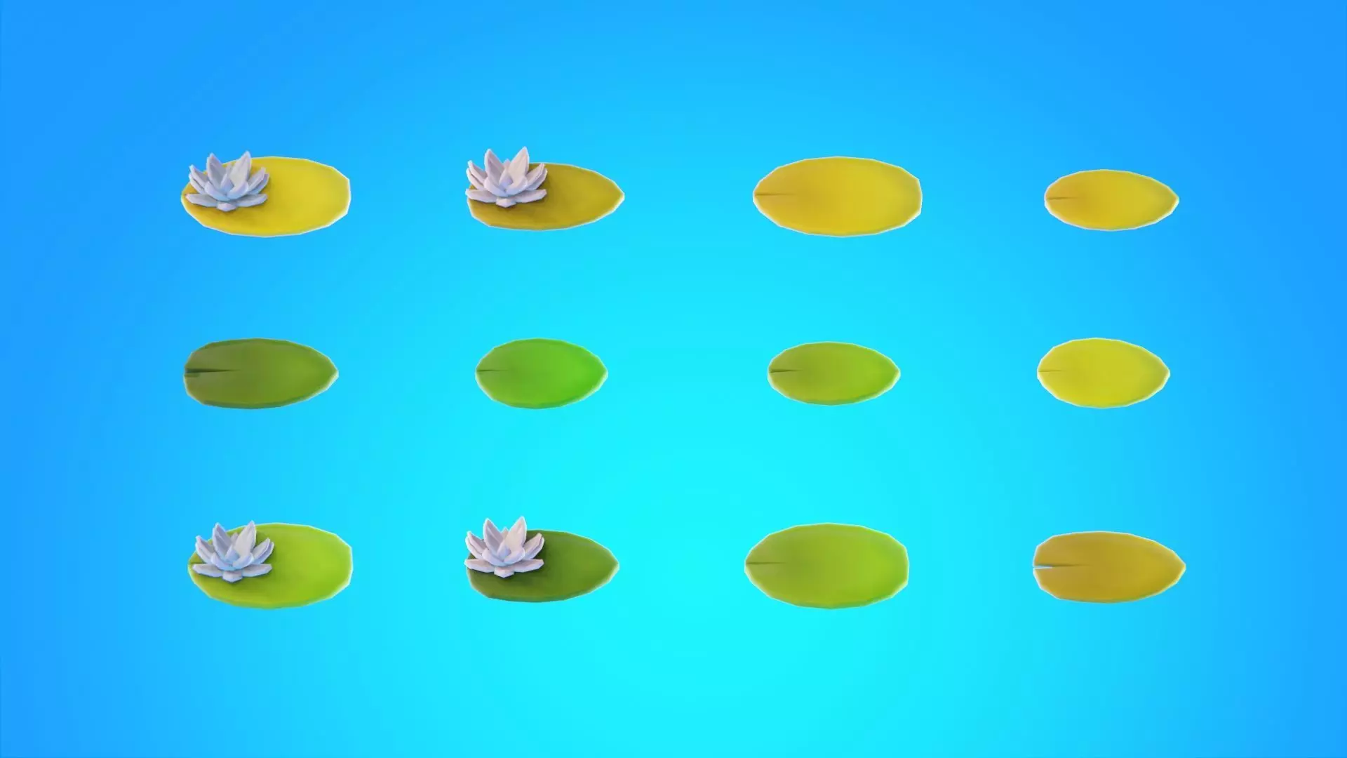 Low Poly Seasonal Forest Biome Low-poly 3D model_25