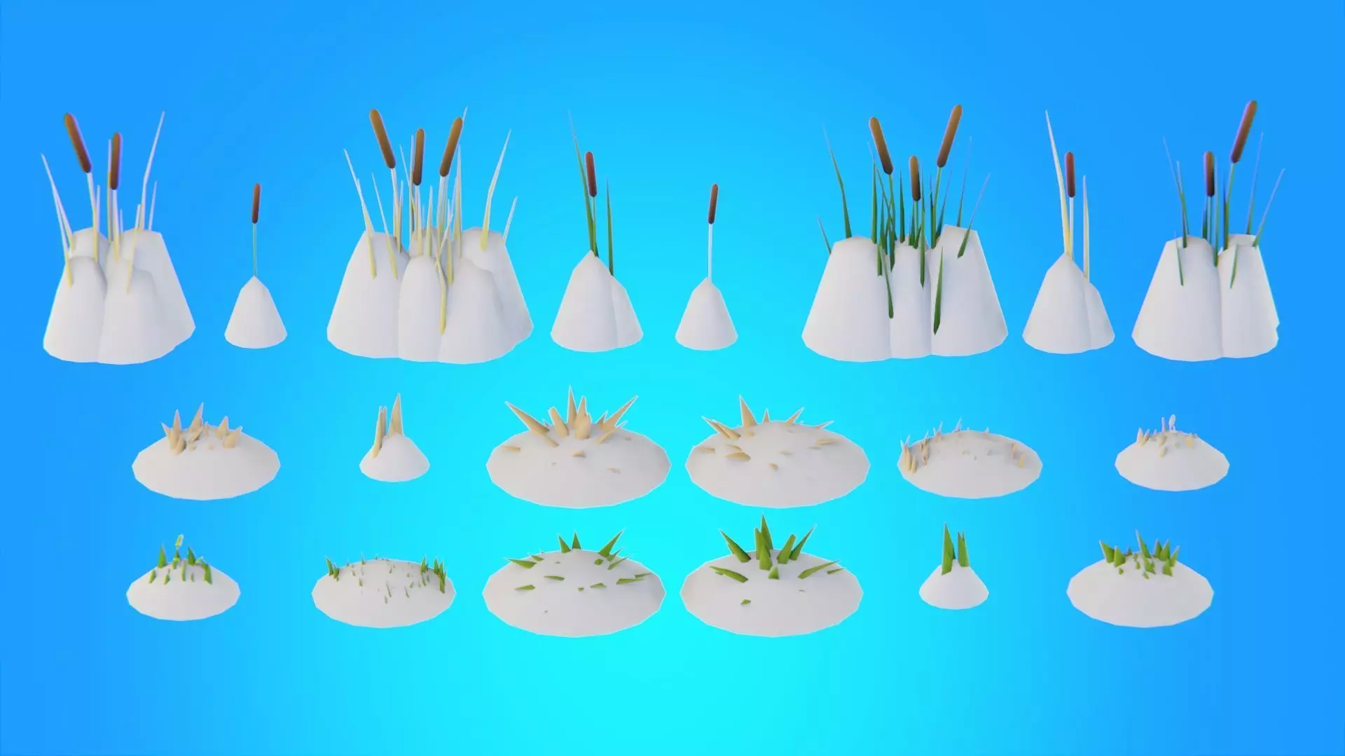 Low Poly Seasonal Forest Biome Low-poly 3D model_30