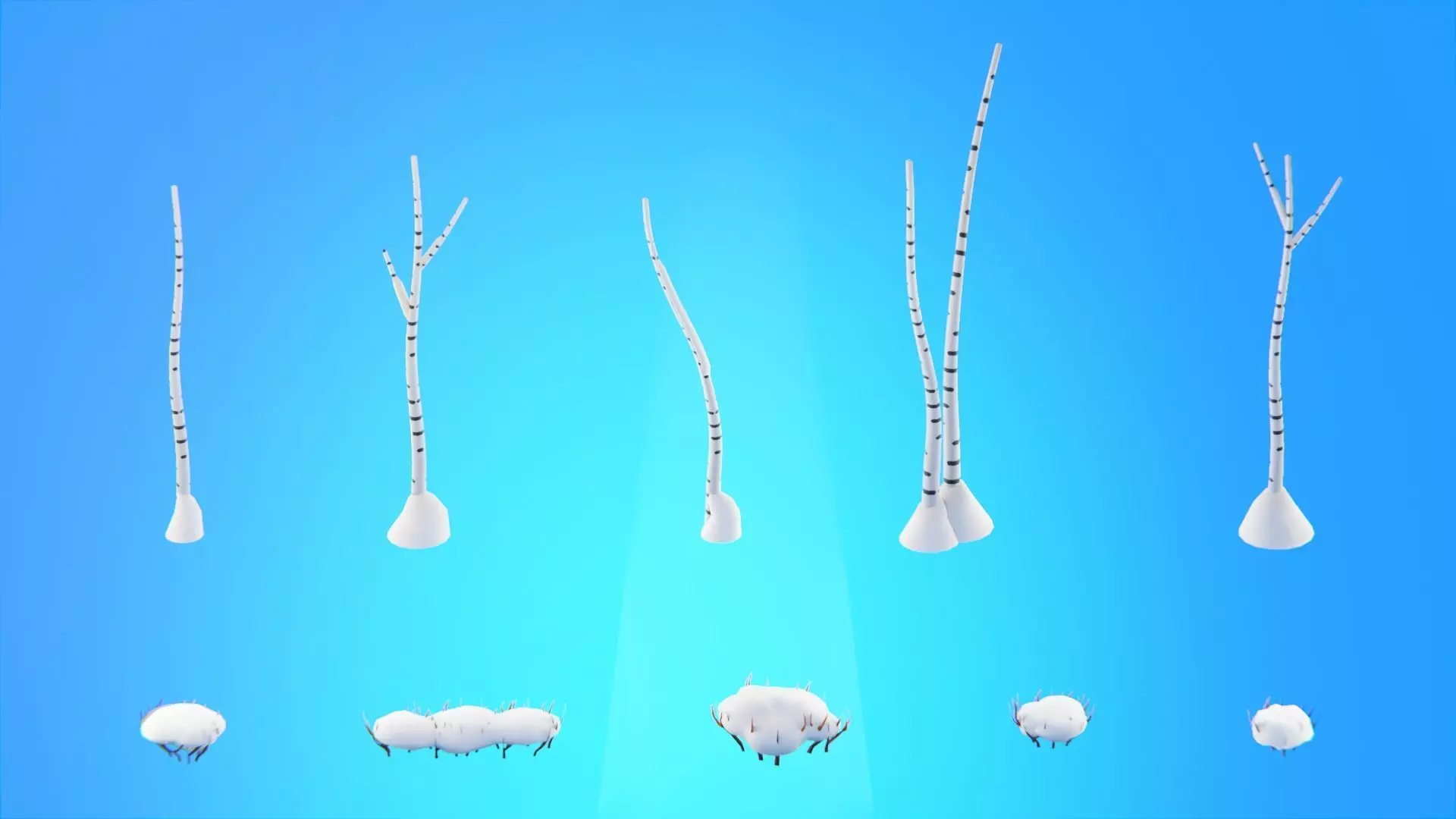 Low Poly Seasonal Forest Biome Low-poly 3D model_38