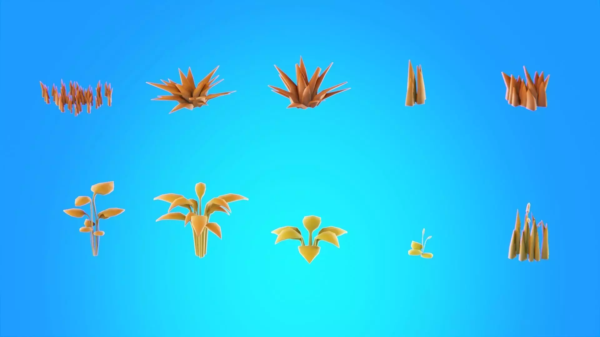 Low Poly Seasonal Forest Biome Low-poly 3D model_29