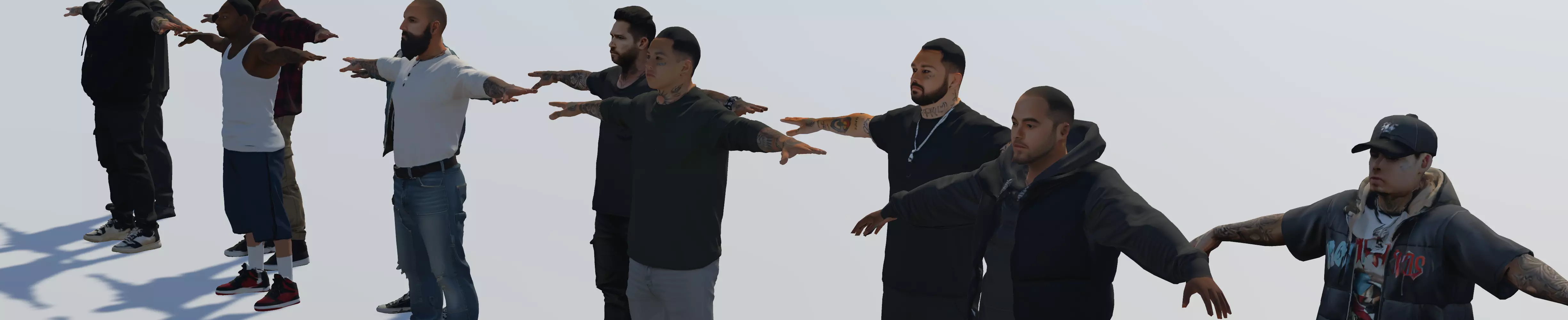 Thugs Low-poly 3D model_3