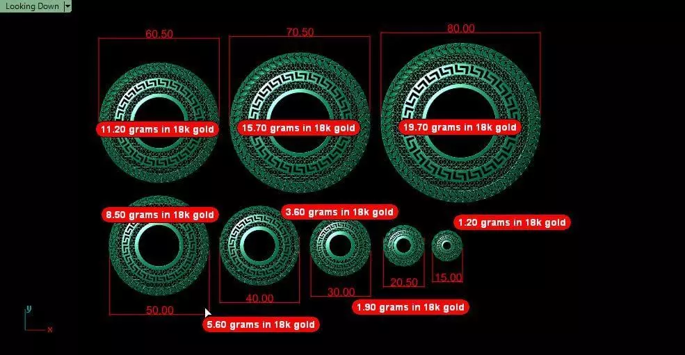 1point5to8 cm arabic circular services seeds - 8 pieces 3D print model_5