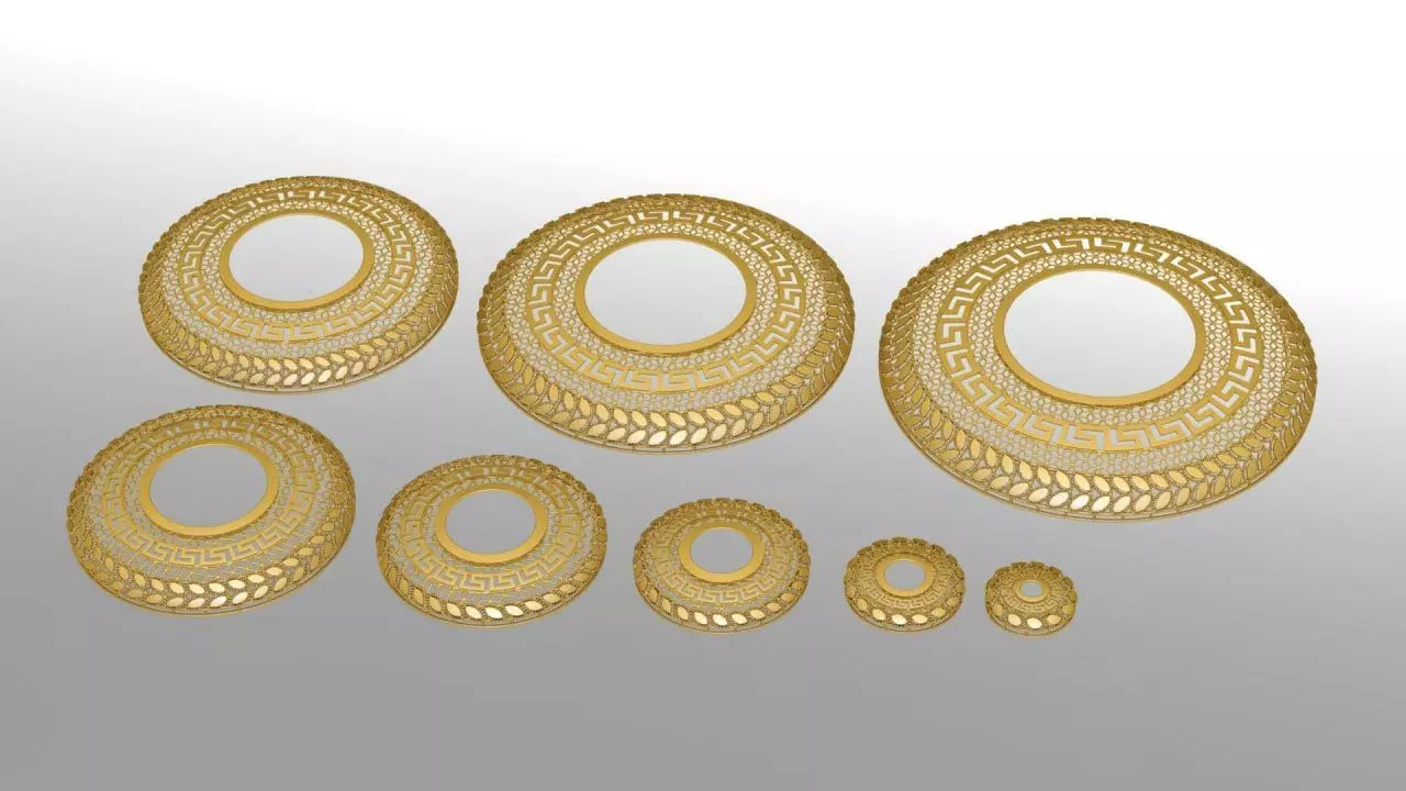 1point5to8 cm arabic circular services seeds - 8 pieces 3D print model_0