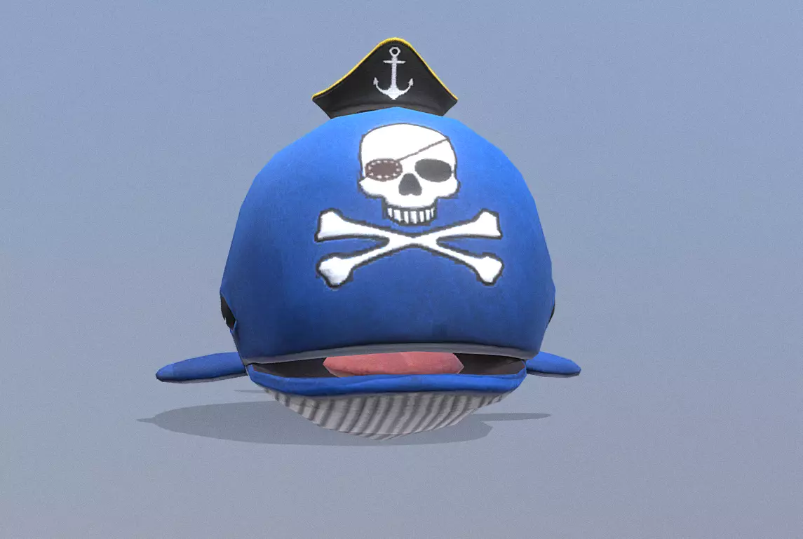 LITTLE BLUE WHALE Avatar Fbx Pbr  Animated 3D model_2