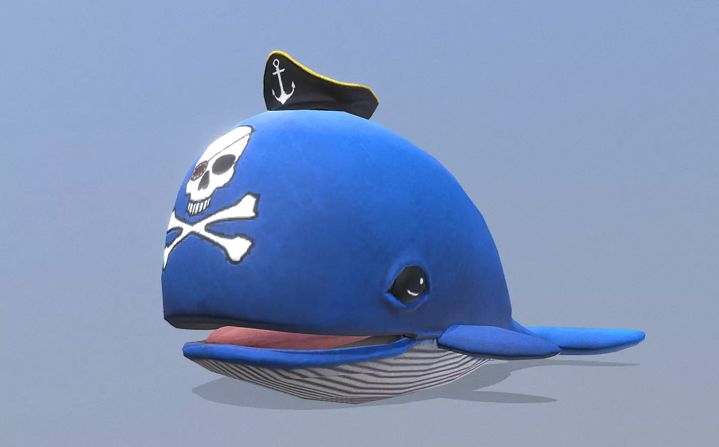 LITTLE BLUE WHALE Avatar Fbx Pbr  Animated 3D model_0