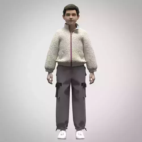 3d model boys jacket and pant 3d clothing