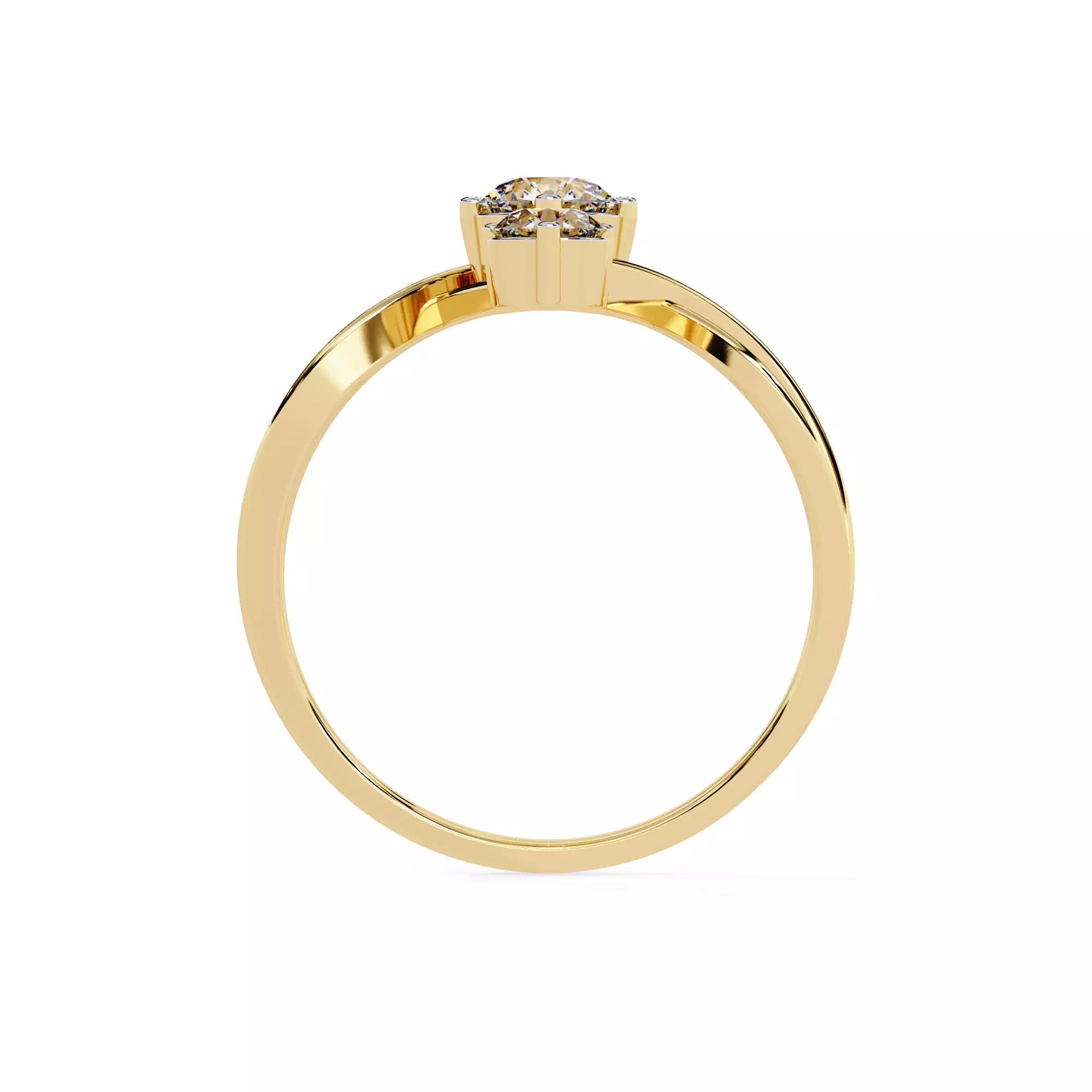 300 Solitaire Ring 3dm stl White Video detail render Collection _28