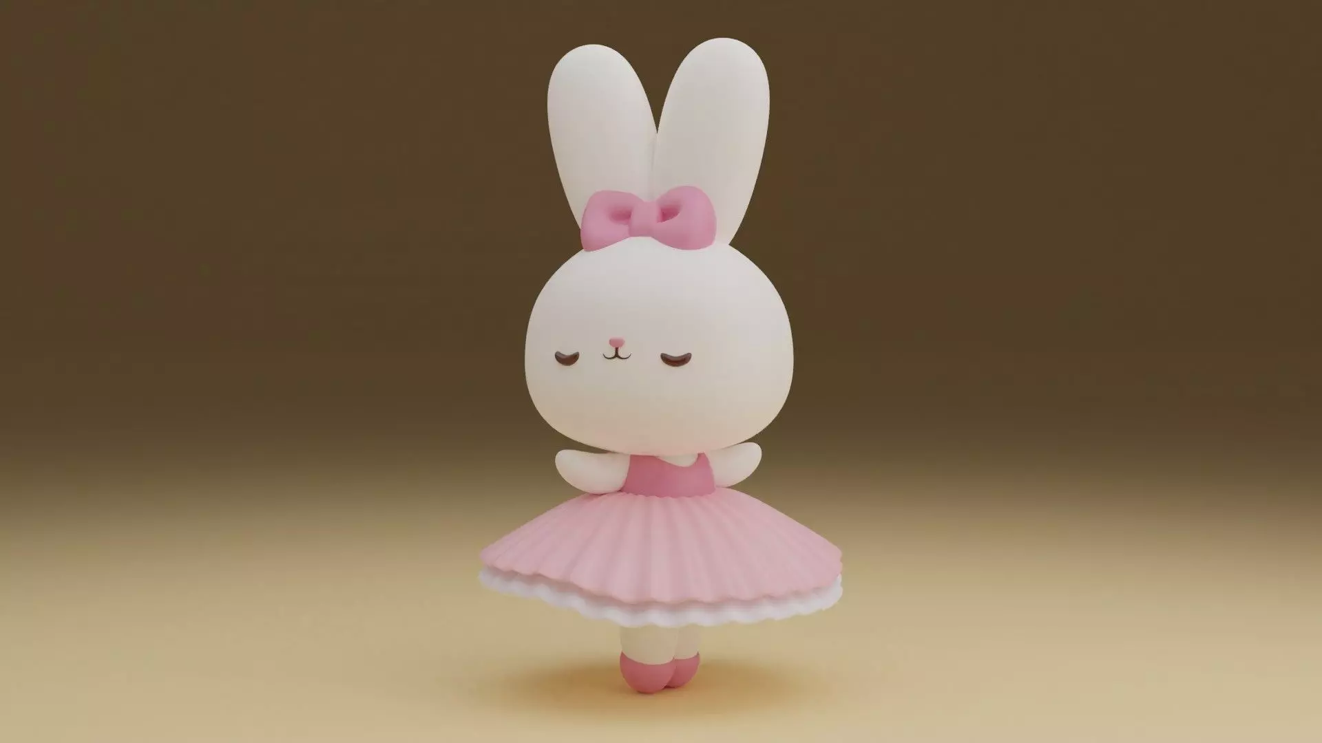 Cute rabbit 44 3D print model_0