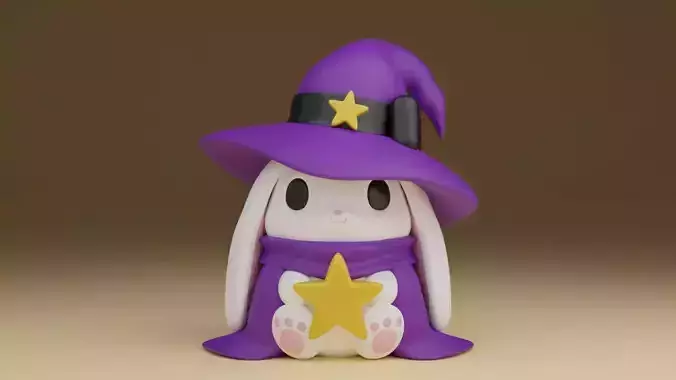 Halloween wizard rabbit 35