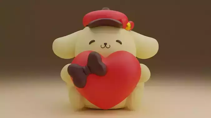 Valentine pom pom purin 16