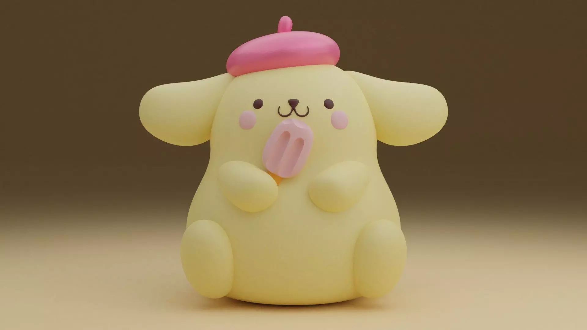 Summer sanrio pom pom purin 15 3D print model_0