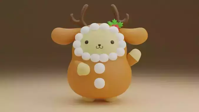 Christmas sanrio pom pom purin 14