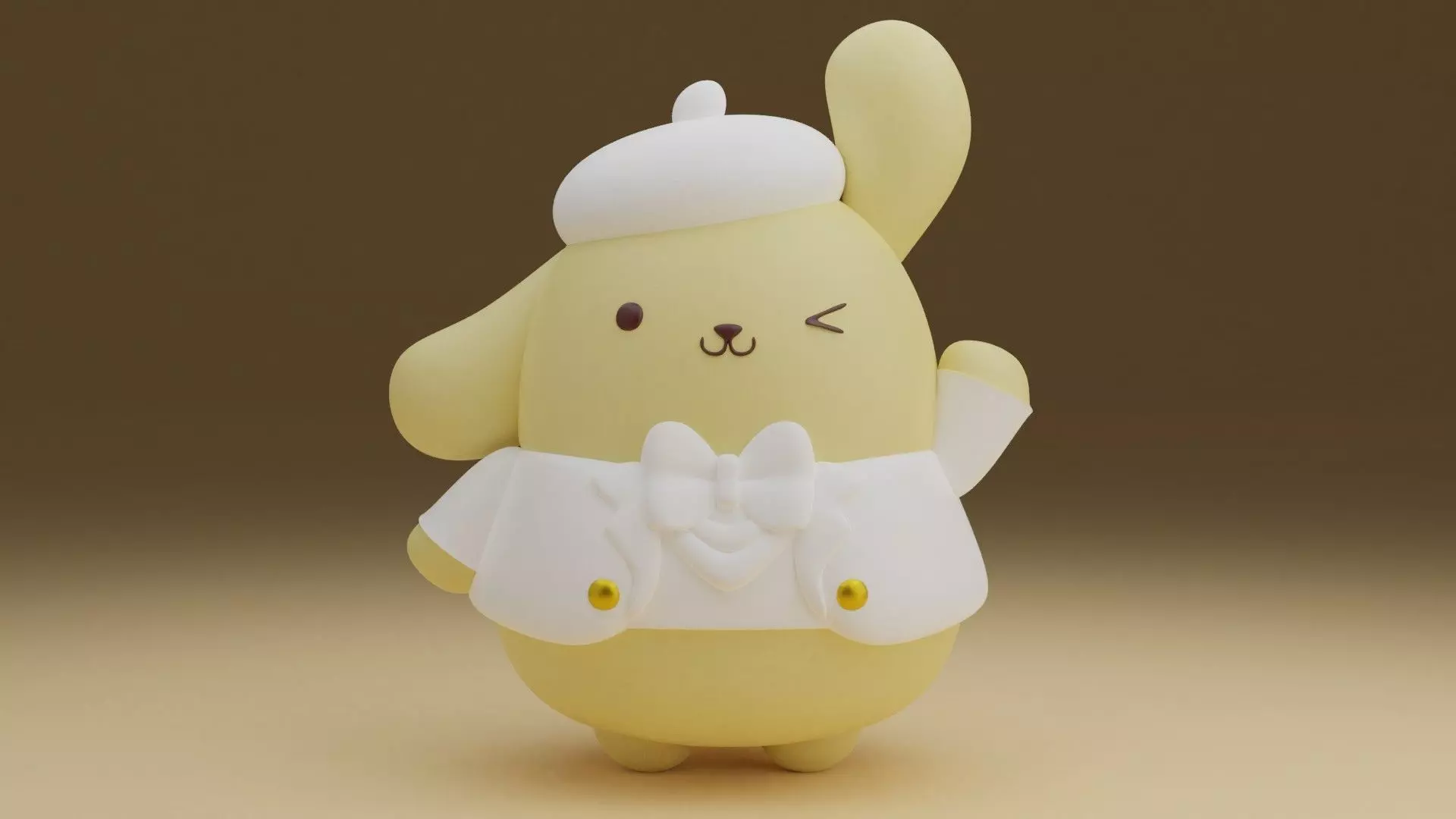 pom pom purin 13 3D print model_0
