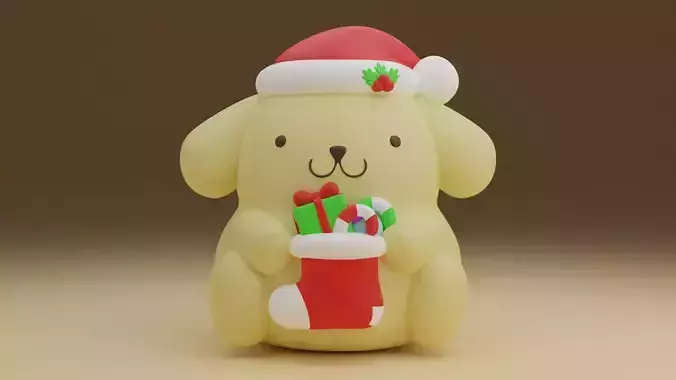 Christmas sanrio pom pom purin