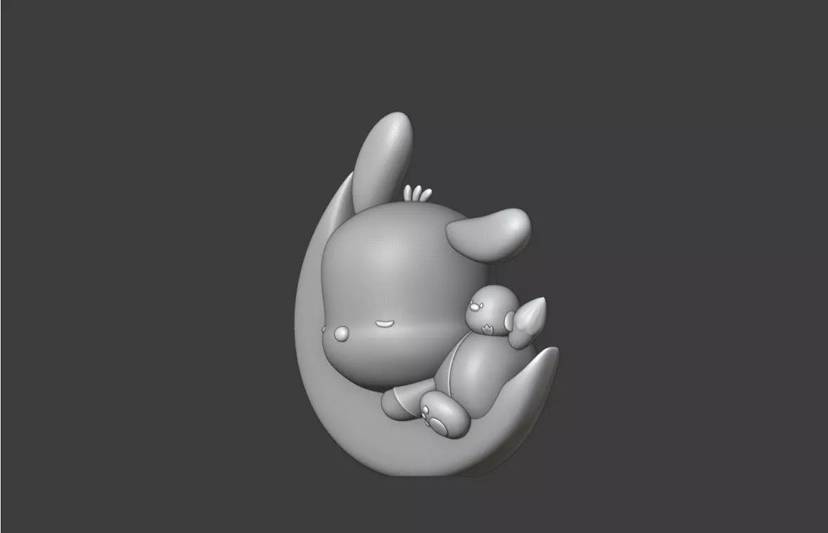 Baby pochacco 25 3D print model_8