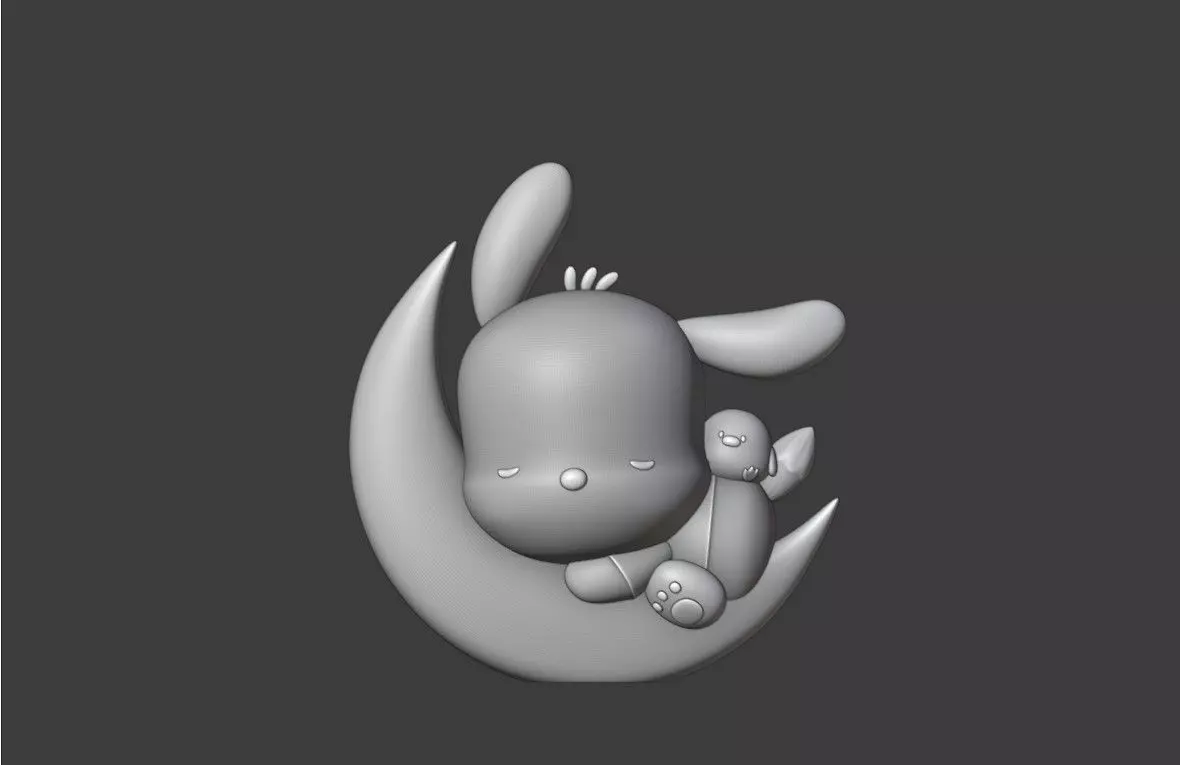 Baby pochacco 25 3D print model_1