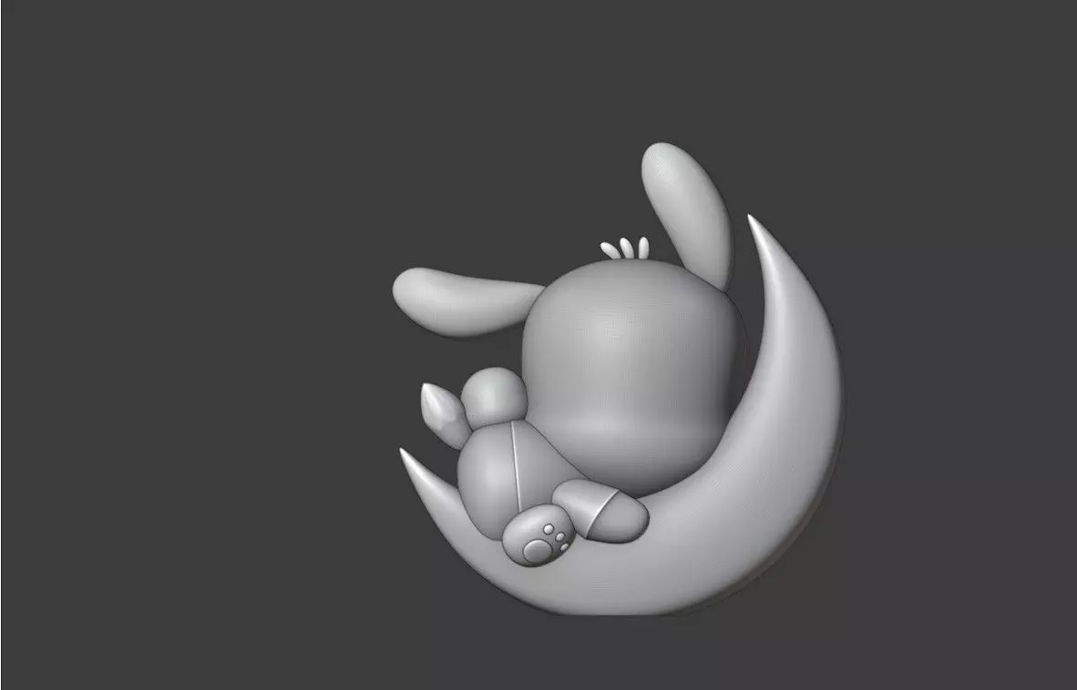Baby pochacco 25 3D print model_5