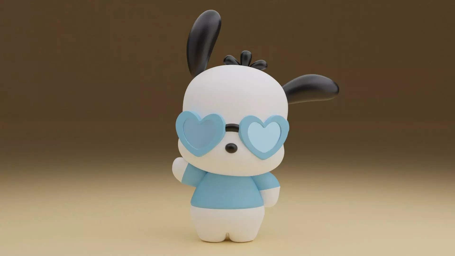 Valentine sanrio pochacco 18 3D print model_0