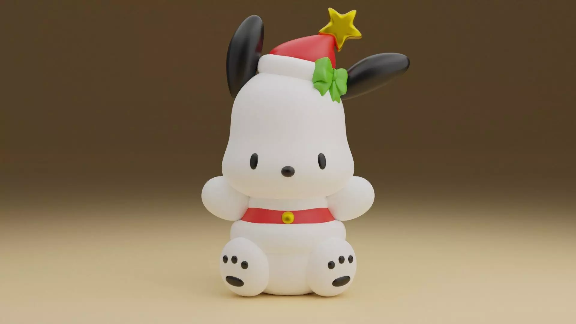 Christmas figure sanrio pochacco 3D print model_0