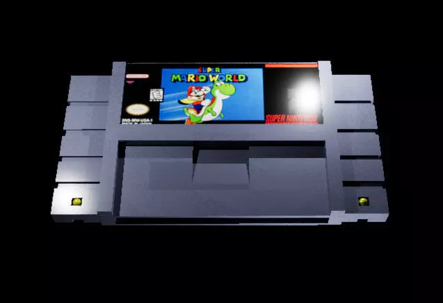 SNES Cartridge 3D model_0