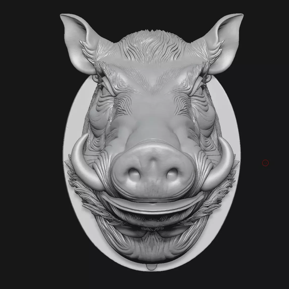 Wild boar 3D print model_2
