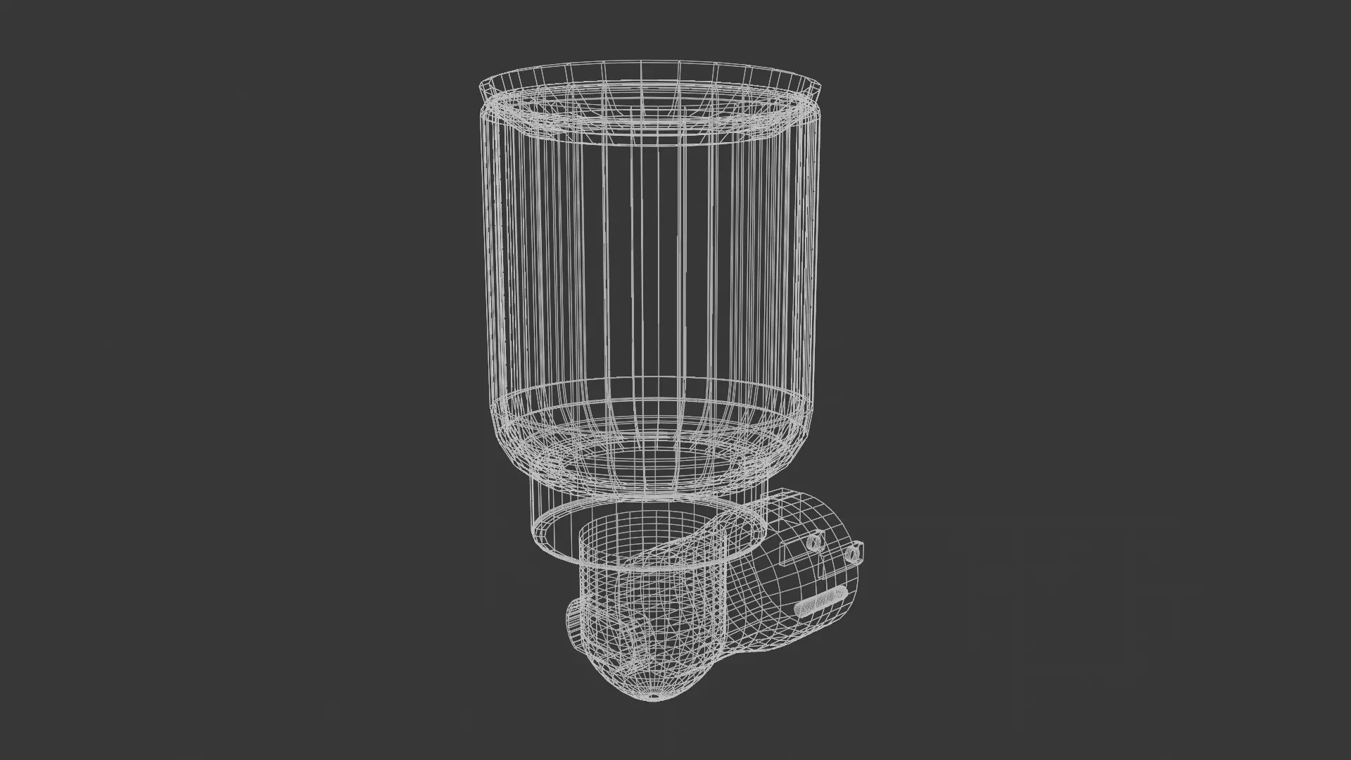 Green Swirls Mini Plugin Wax Warmer Low-poly 3D model_6