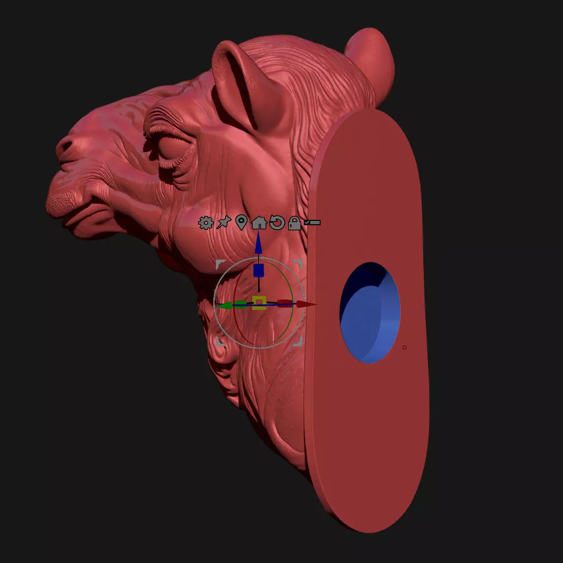 camel 3D print model_4